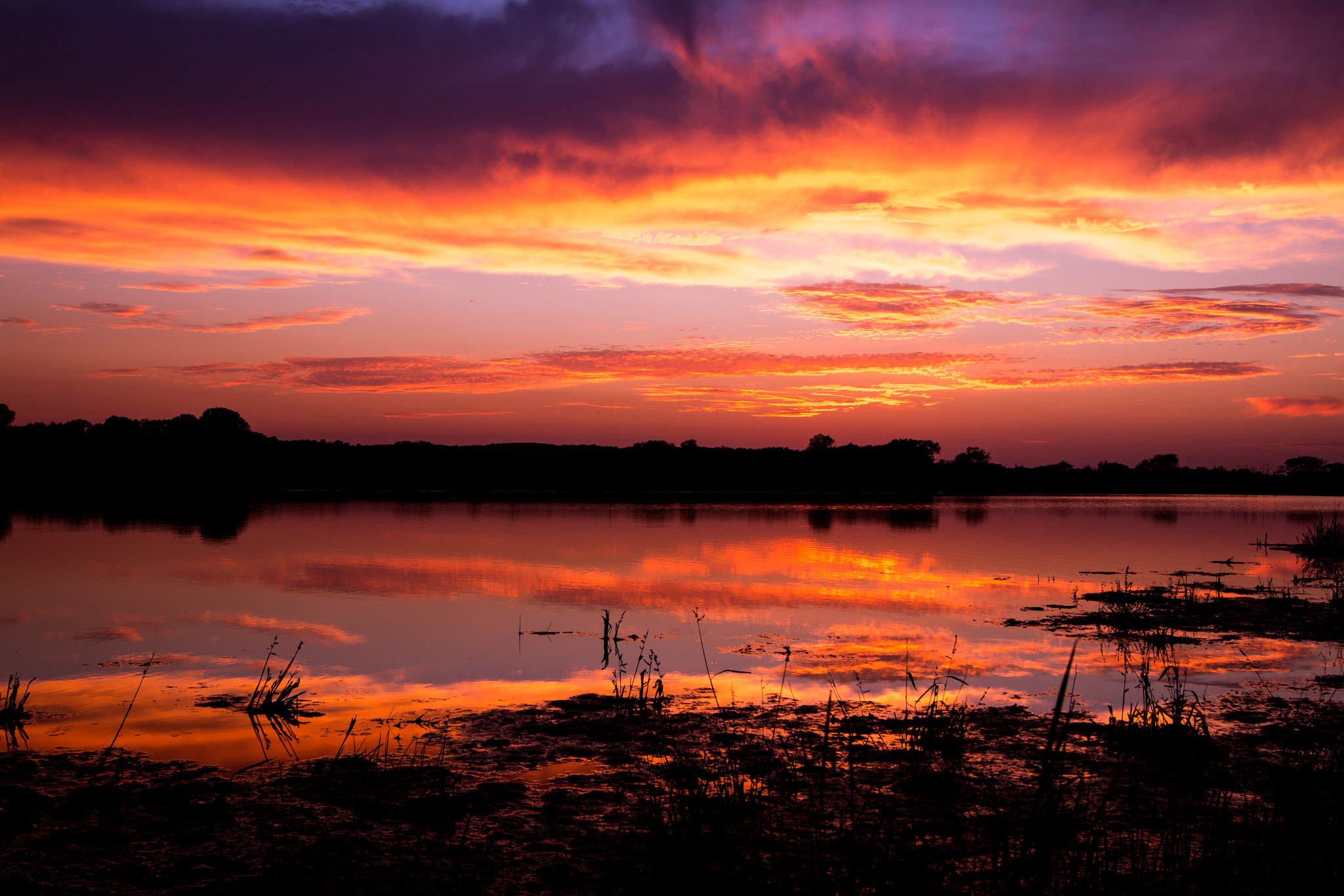 Sigma 24mm F1.4 DG HSM Art sample photo. Kansas sunset photography