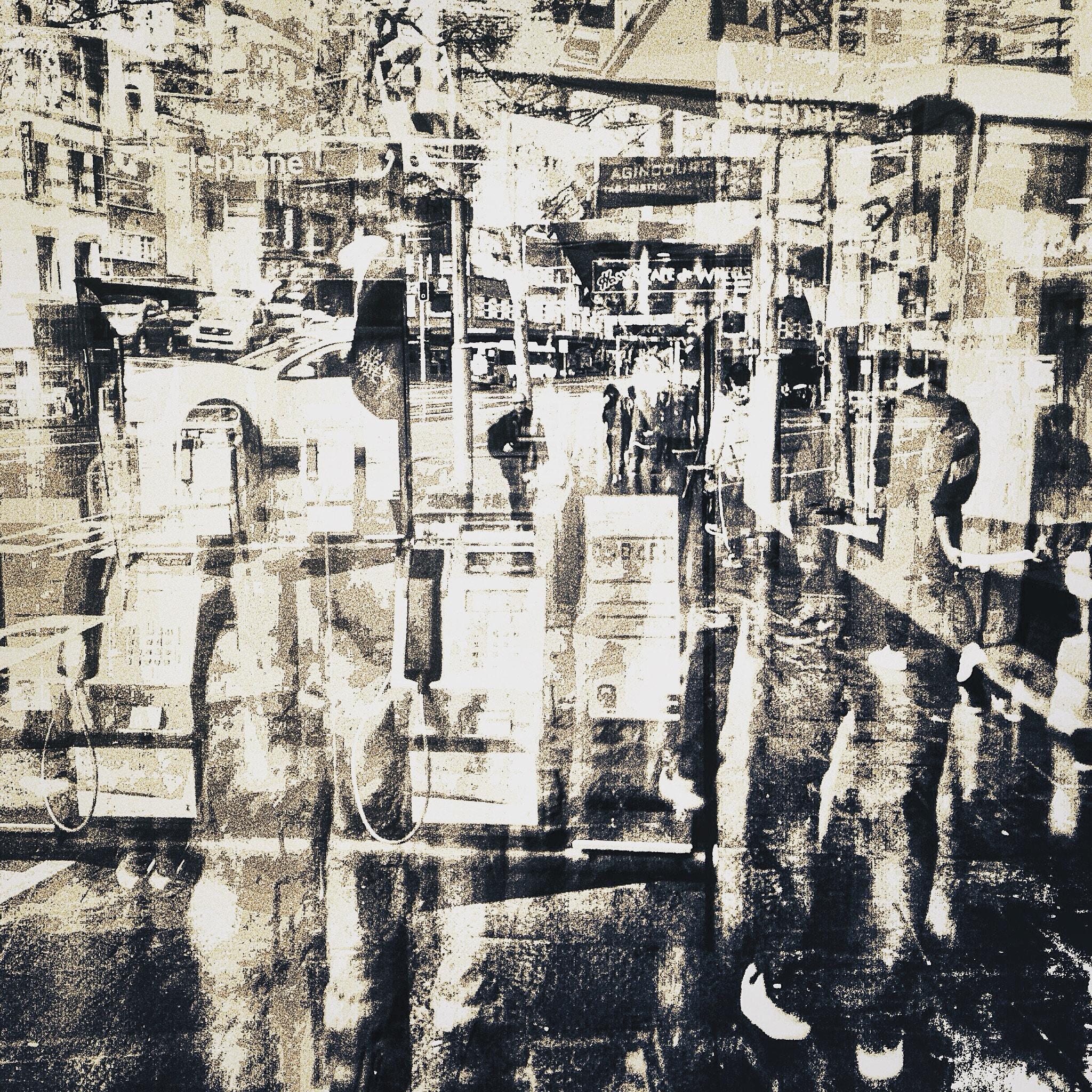 Hipstamatic 277 sample photo. "pixel maze"conceptual street photography mike trikilis photography