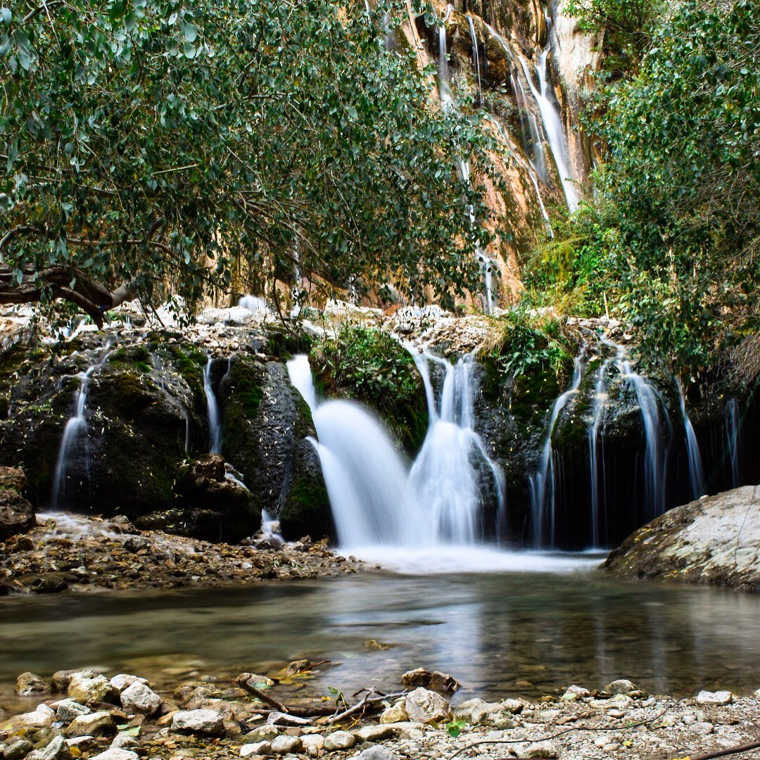 Nikon D5500 + Nikon AF-S DX Nikkor 18-55mm F3.5-5.6G VR II sample photo. A shot of margoon water fall in shiraz province of iran photography