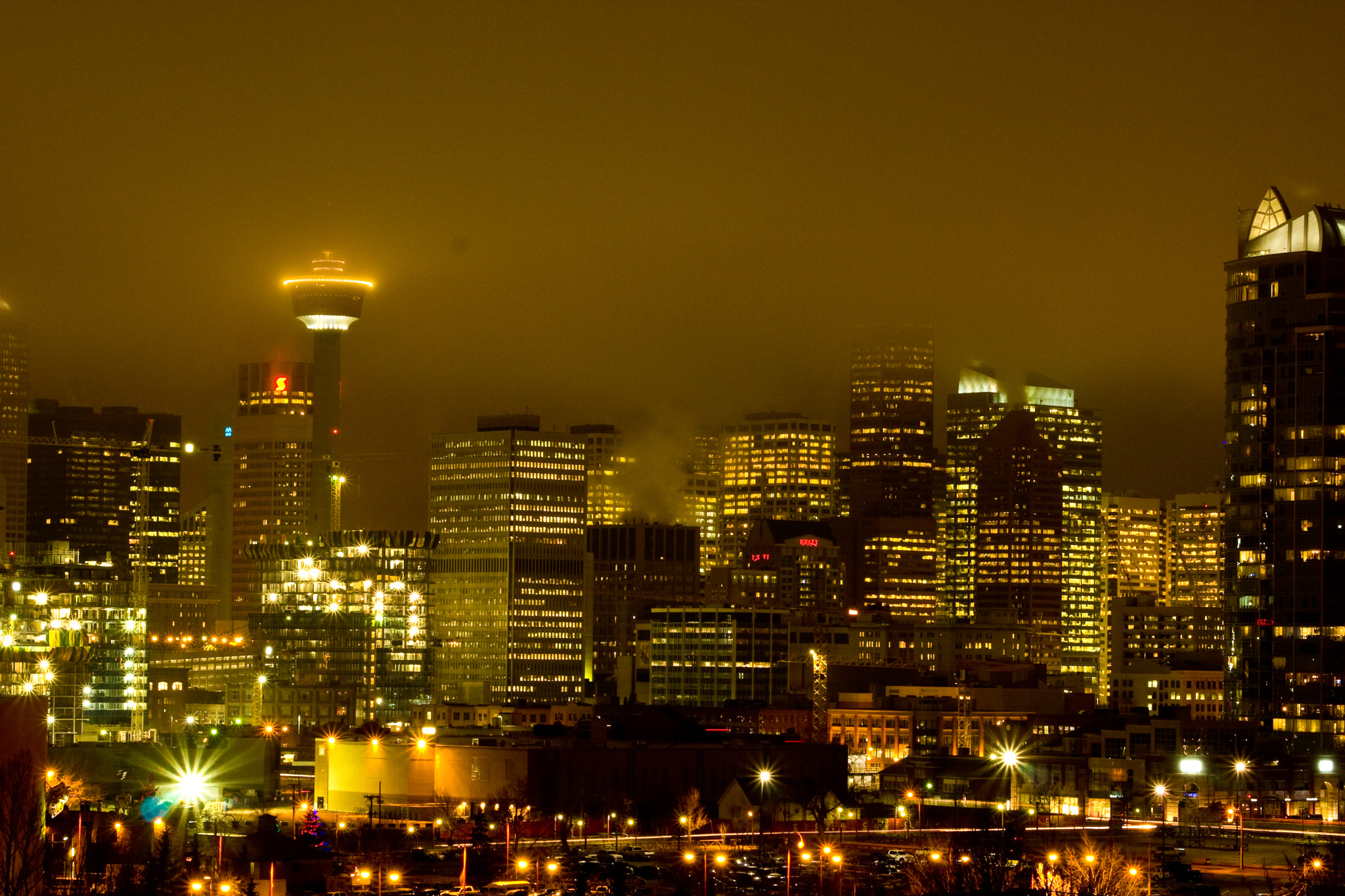 Canon EF 28-105mm f/3.5-4.5 USM sample photo. Fog in calgary photography