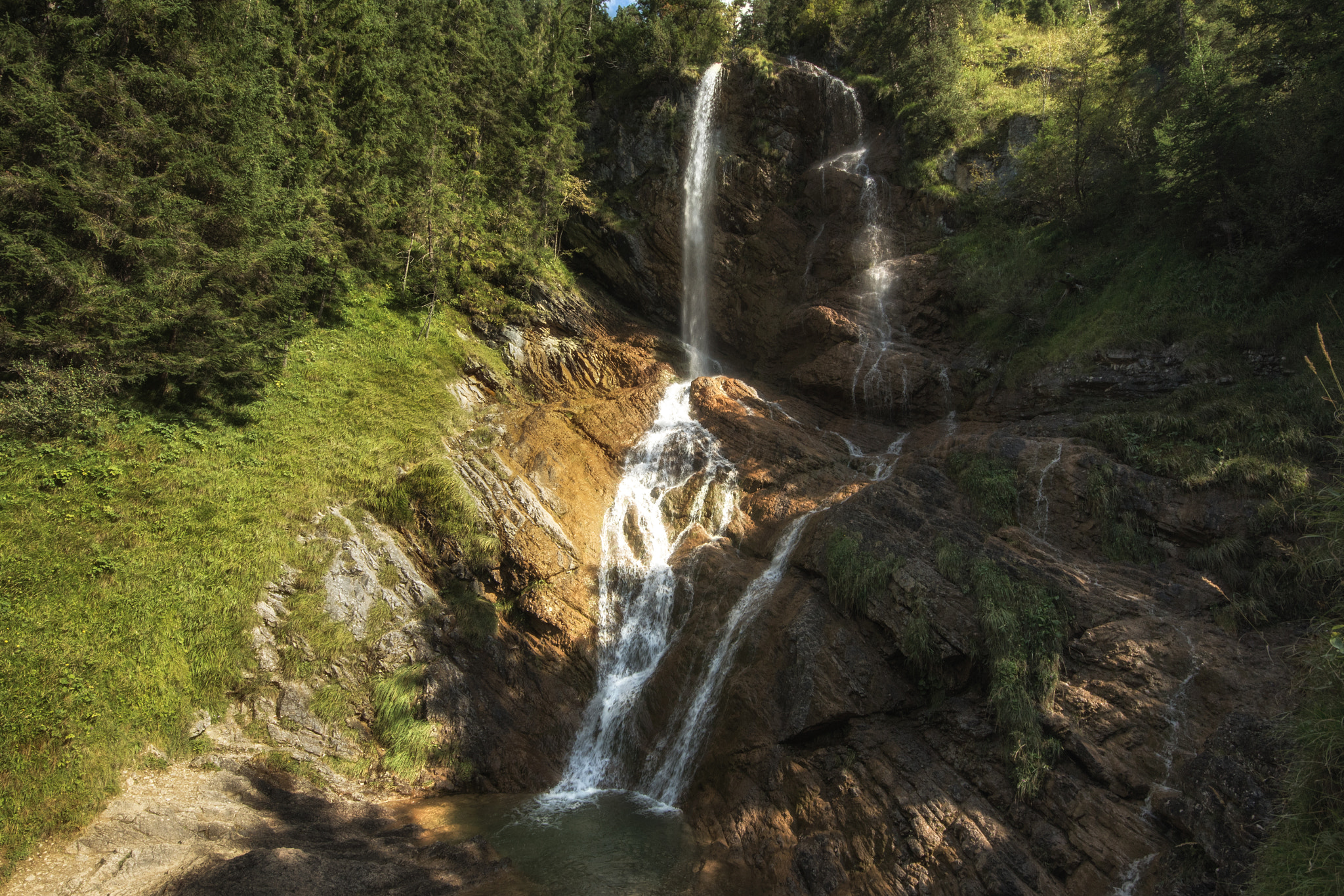 Canon EOS 7D Mark II sample photo. Wasserfall bad hindelang photography
