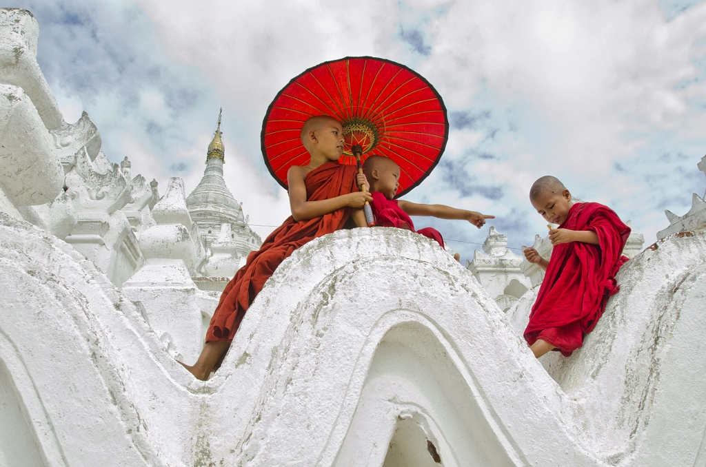 Mandalay, Myanmar - Little Novice Monks by Thomas Tham on 500px.com