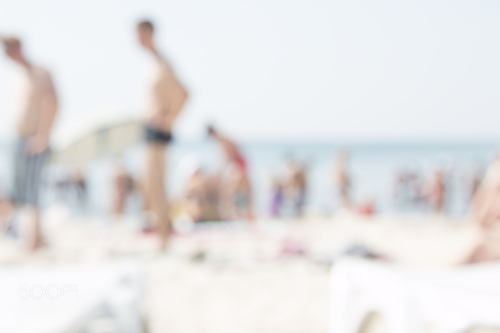 Sigma 18-200mm f/3.5-6.3 DC OS sample photo. View of the beach, tourists, blurred photos for background photography