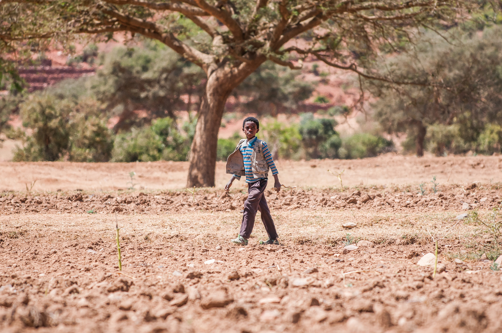 Nikon AF-S Nikkor 70-200mm F4G ED VR sample photo. Ethiopian boy photography