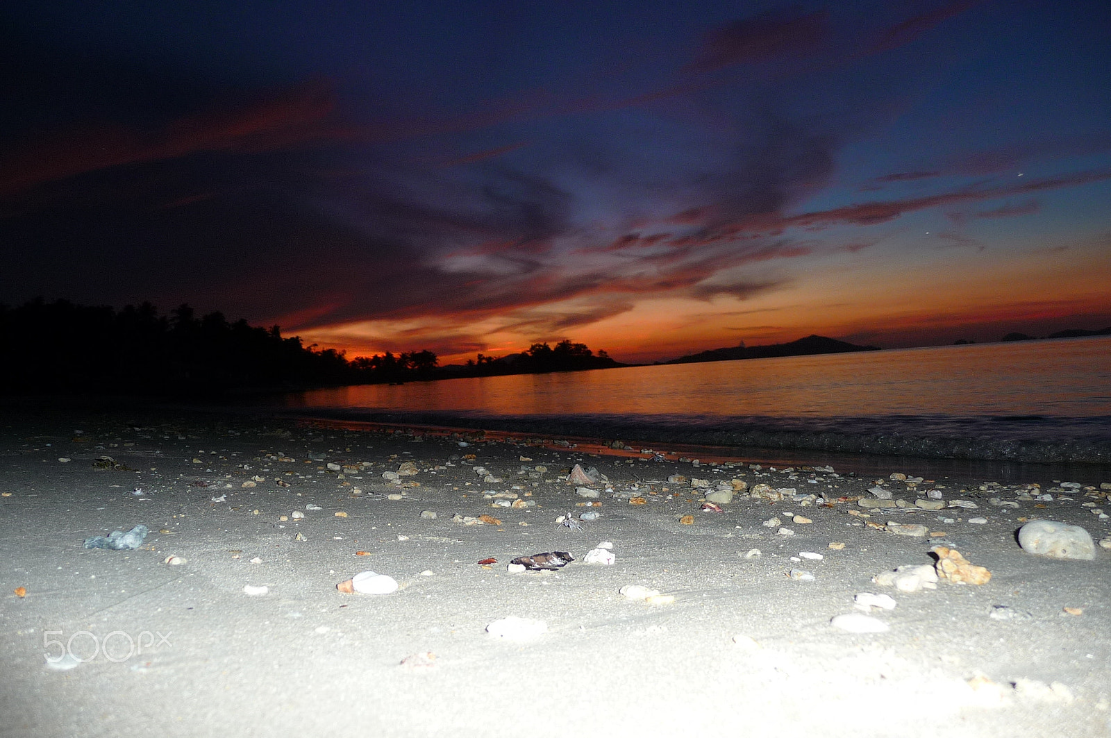 Panasonic DMC-TZ11 sample photo. Sunset at gilligan's beach photography