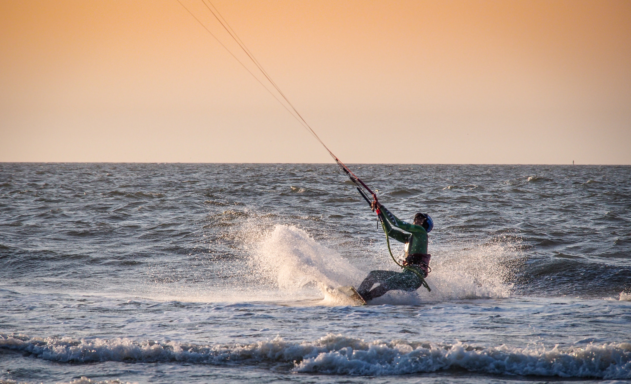 Olympus OM-D E-M5 sample photo. Kite surfing the north sea photography
