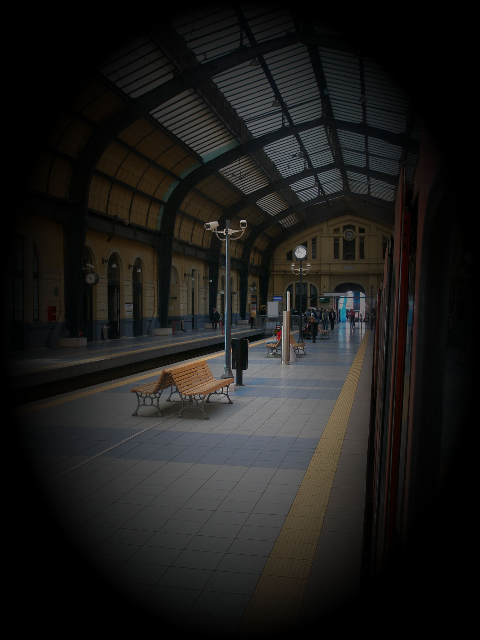 Olympus u810/S810 sample photo. Train station photography