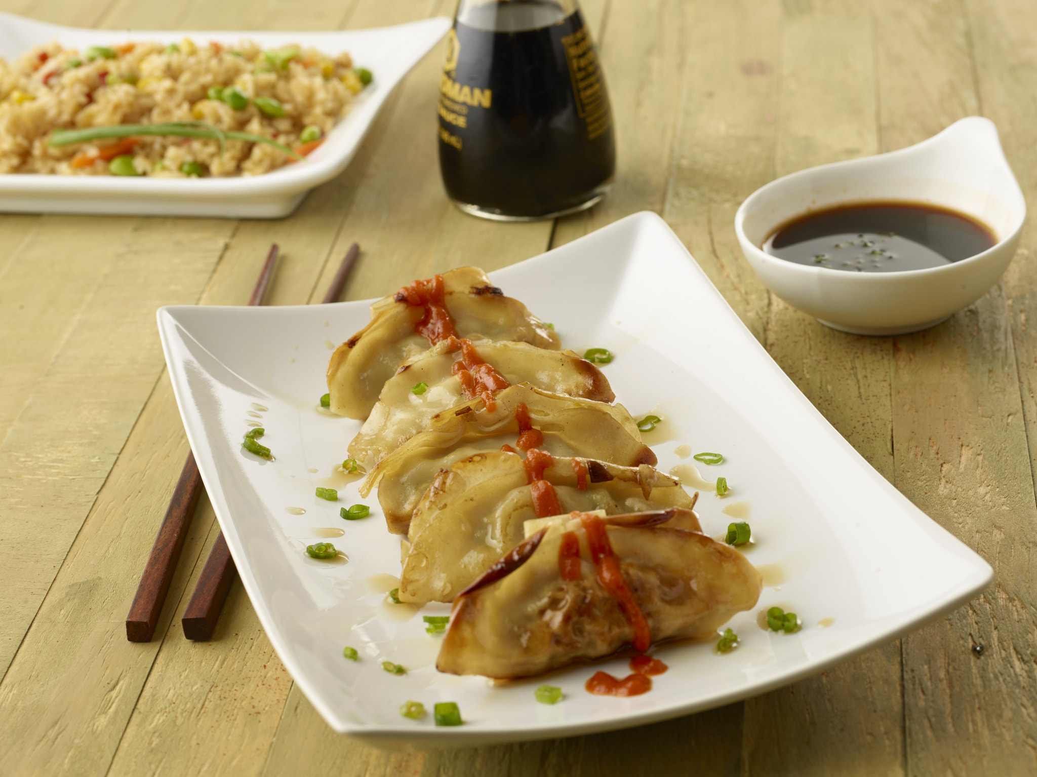 Phase One IQ260 sample photo. Spicy fried dumplings with soya sauce photography