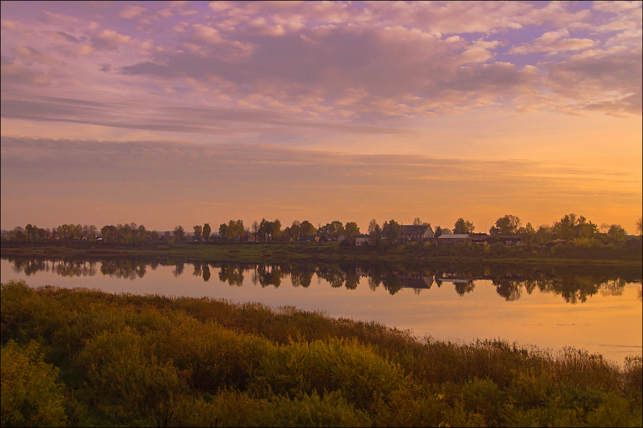 Nikon D70 sample photo. Quiet, quiet evening on the daugava river. photography