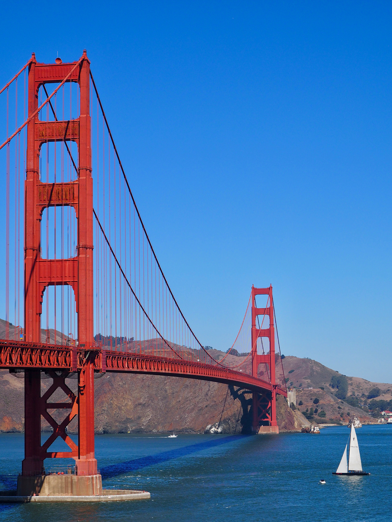 Olympus OM-D E-M1 + Panasonic Leica DG Nocticron 42.5mm F1.2 ASPH OIS sample photo. Golden gate bridge photography