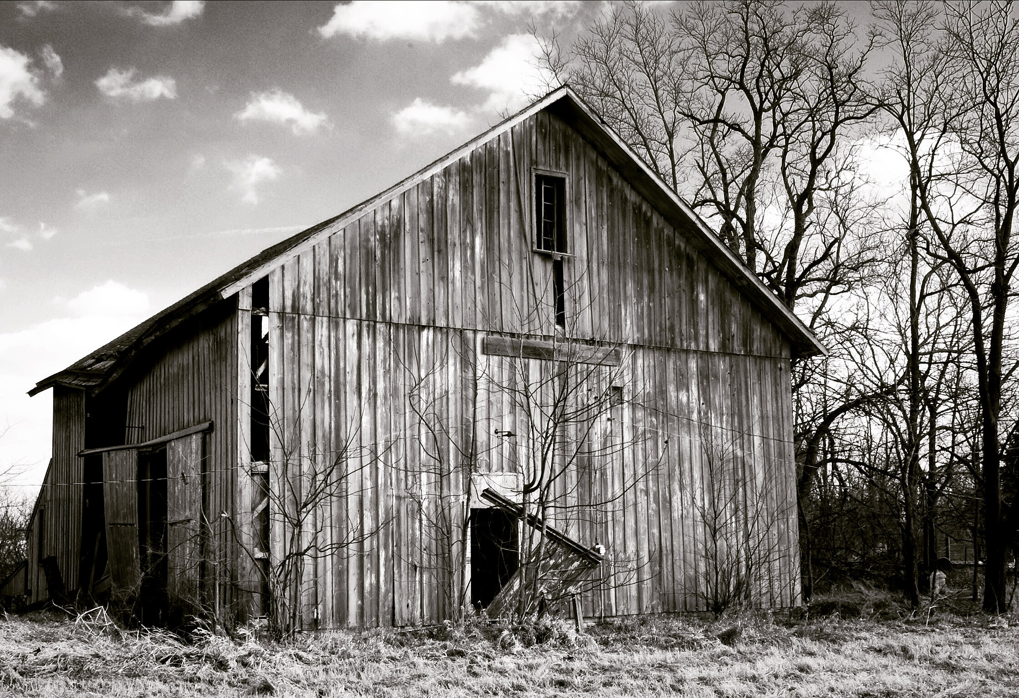 Pentax *ist DL sample photo. Midwestern barn photography