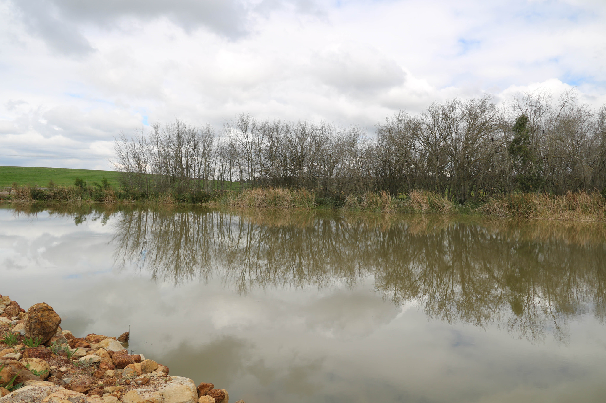 Canon EOS 750D (EOS Rebel T6i / EOS Kiss X8i) sample photo. Reflections on the dam photography