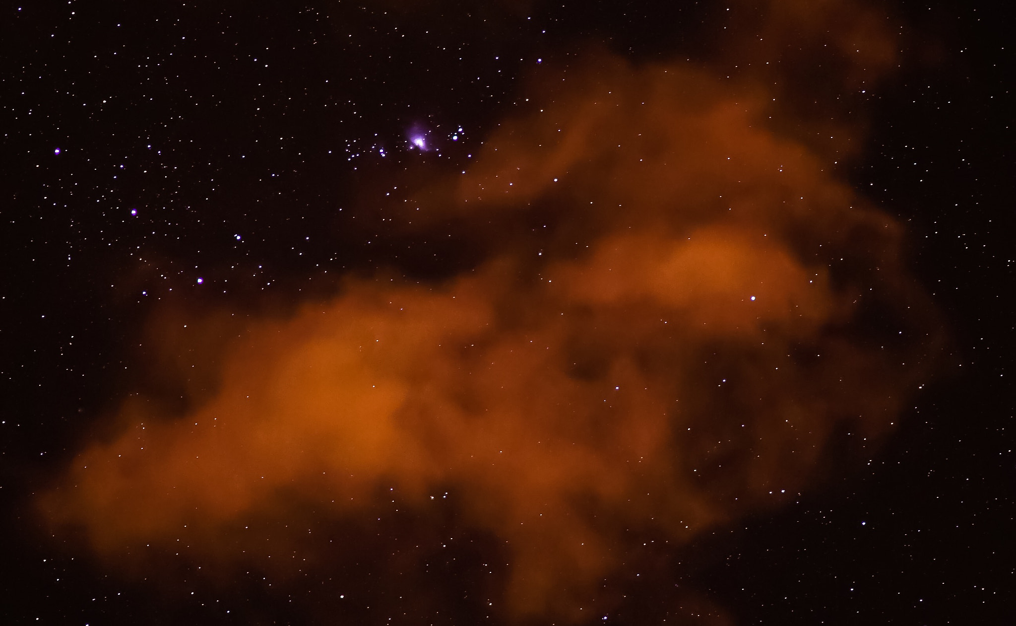 Sony FE 85mm F1.4 GM sample photo. Clouds and constellation photography