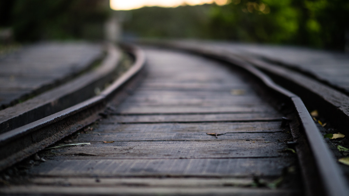 Panasonic Leica DG Nocticron 42.5mm F1.2 ASPH OIS sample photo. Railroad track photography