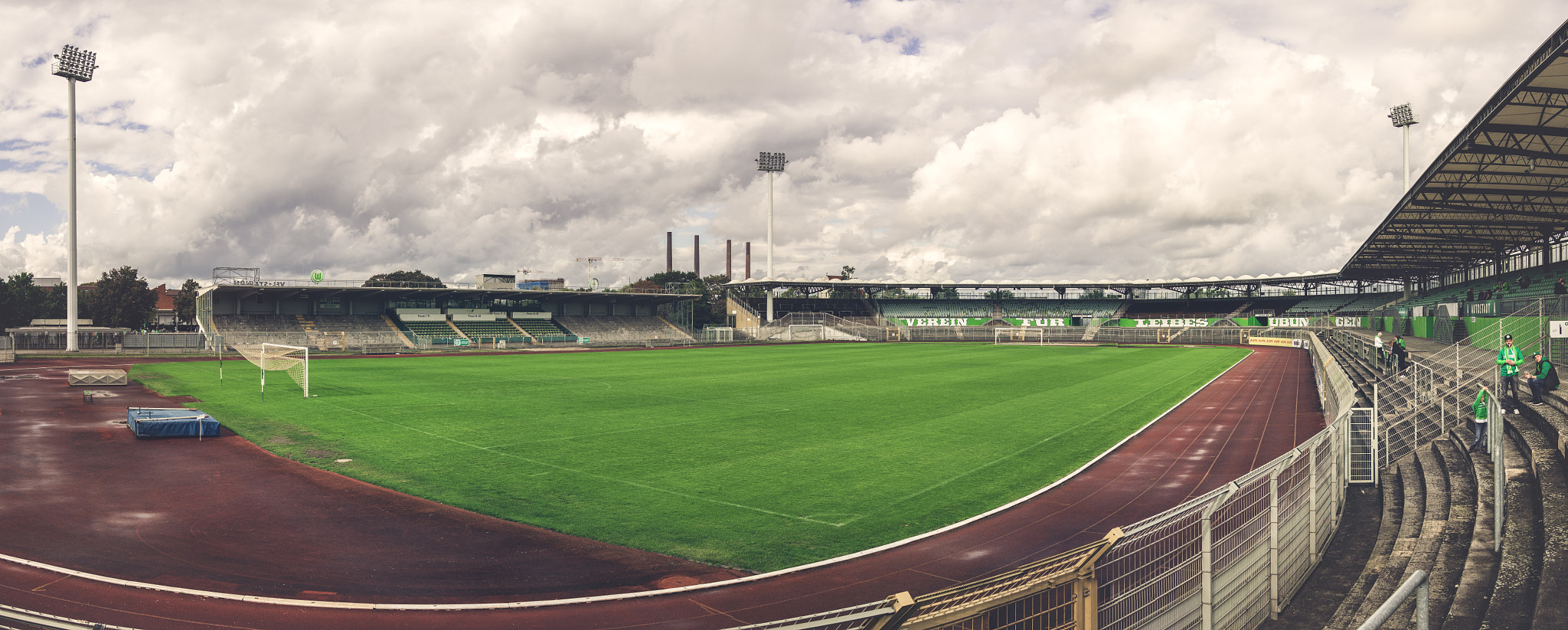 Olympus OM-D E-M5 II + LUMIX G 20/F1.7 II sample photo. Vfl stadion am elsterweg - wolfsburg photography