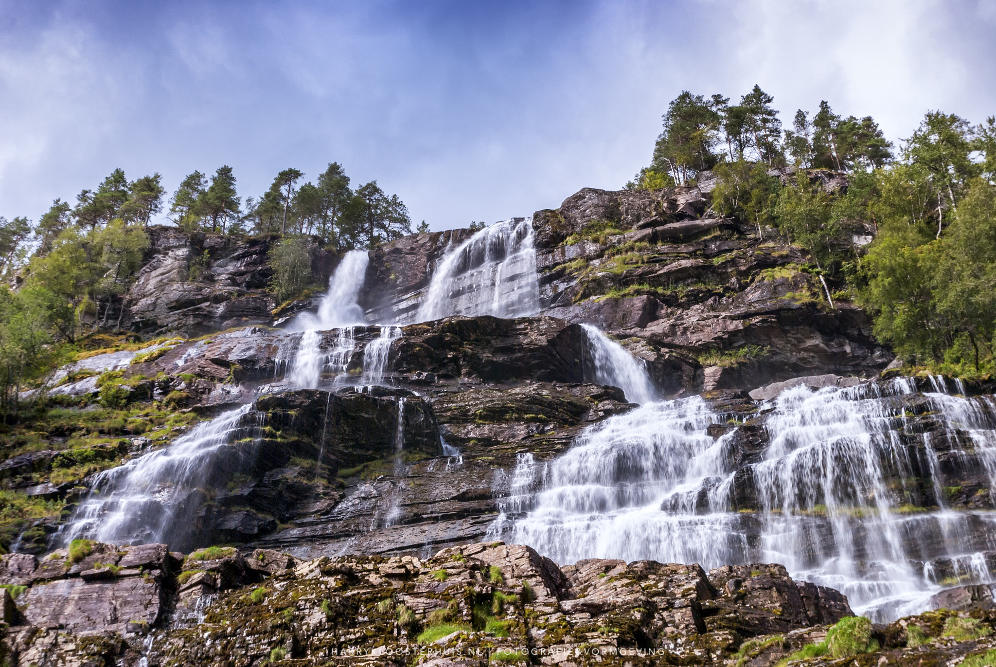 Nikon D80 sample photo. Tvindefossen waterfall photography