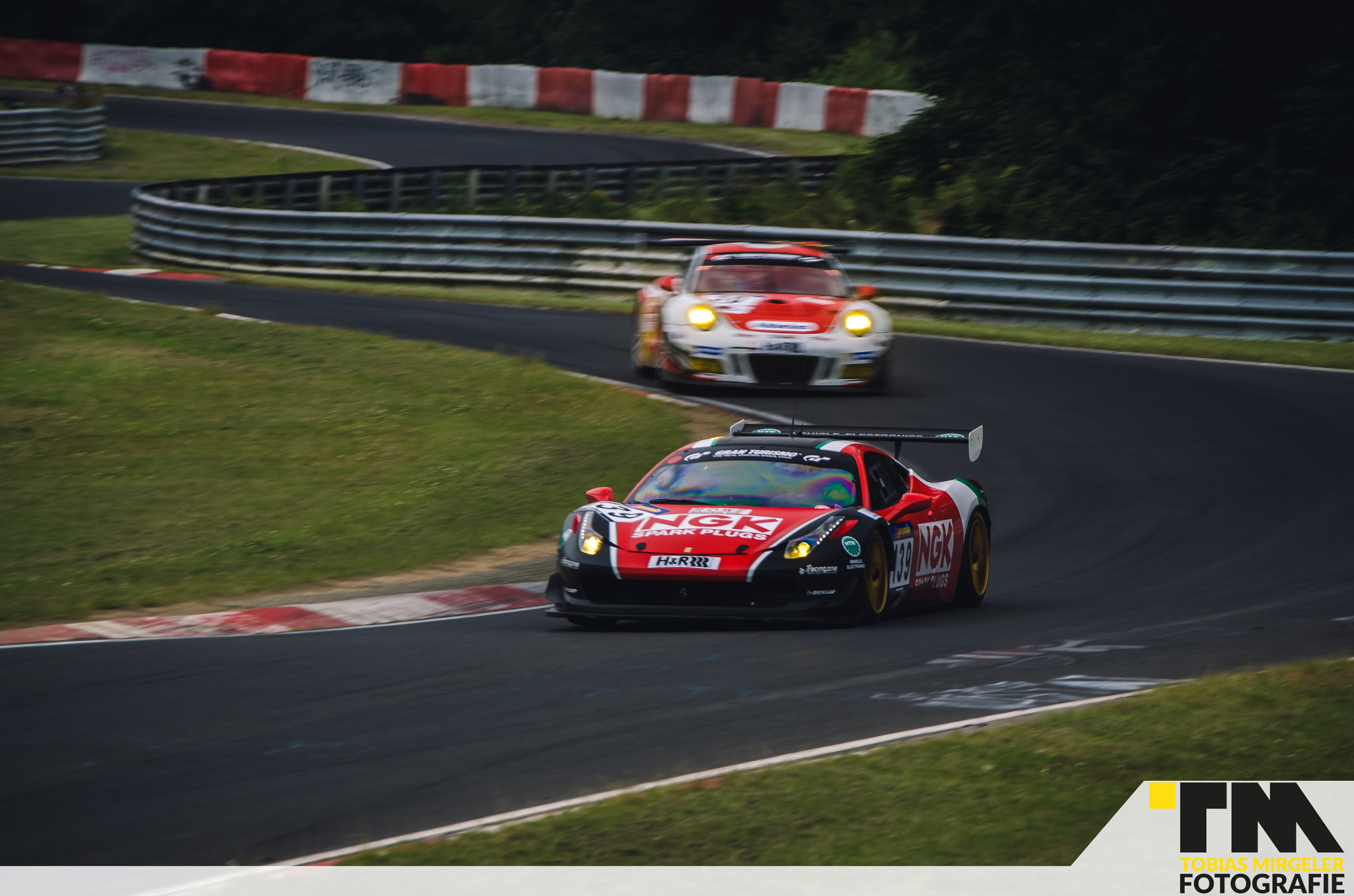Sigma 70-200mm F2.8 EX DG OS HSM sample photo. Ferrari 458 nordschleife photography