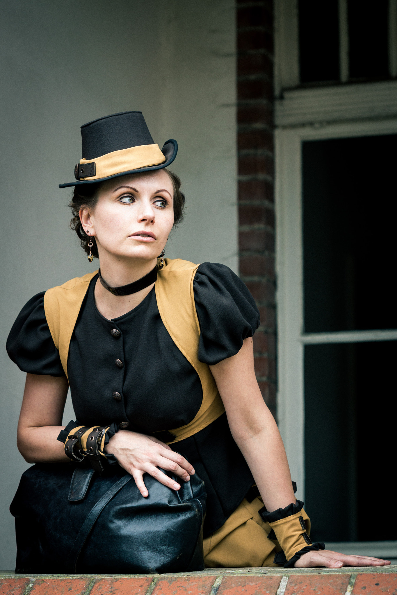 Sony SLT-A77 + 70-200mm F2.8 sample photo. Jessicat in steam punk outfit photography