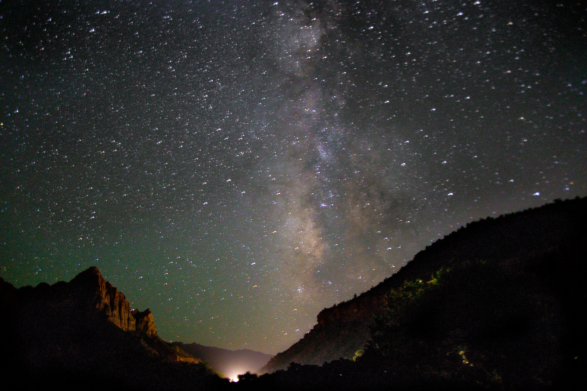 Canon EOS 6D + Tamron AF 28-300mm F3.5-6.3 XR Di VC LD Aspherical (IF) Macro sample photo. Milky way at zion national park photography