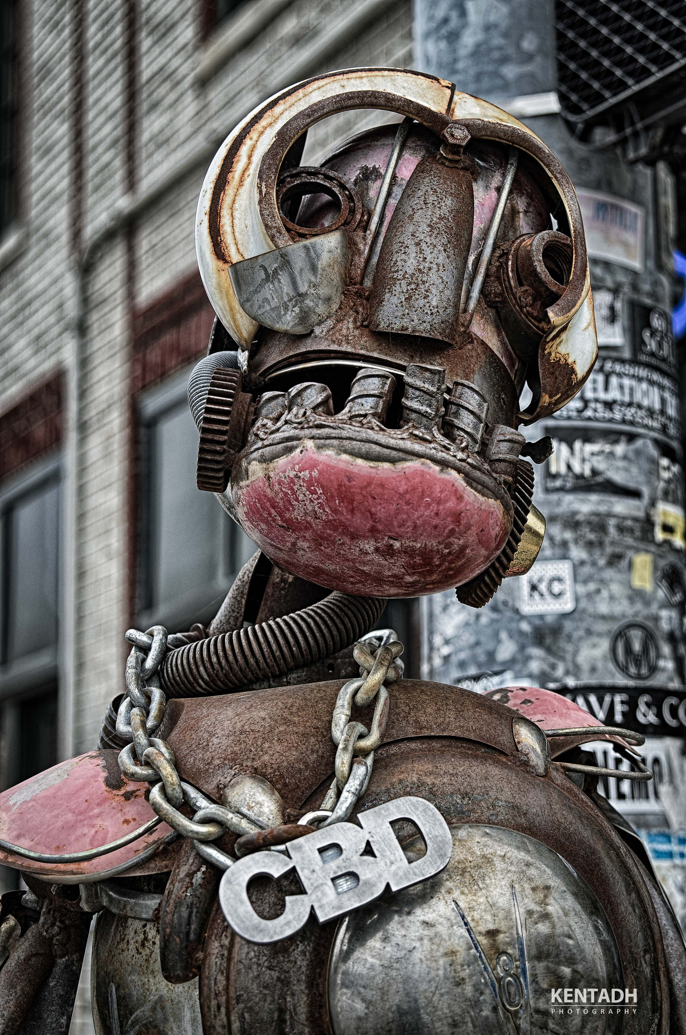 Sigma 24-70mm F2.8 EX DG HSM sample photo. Metal man in kc photography