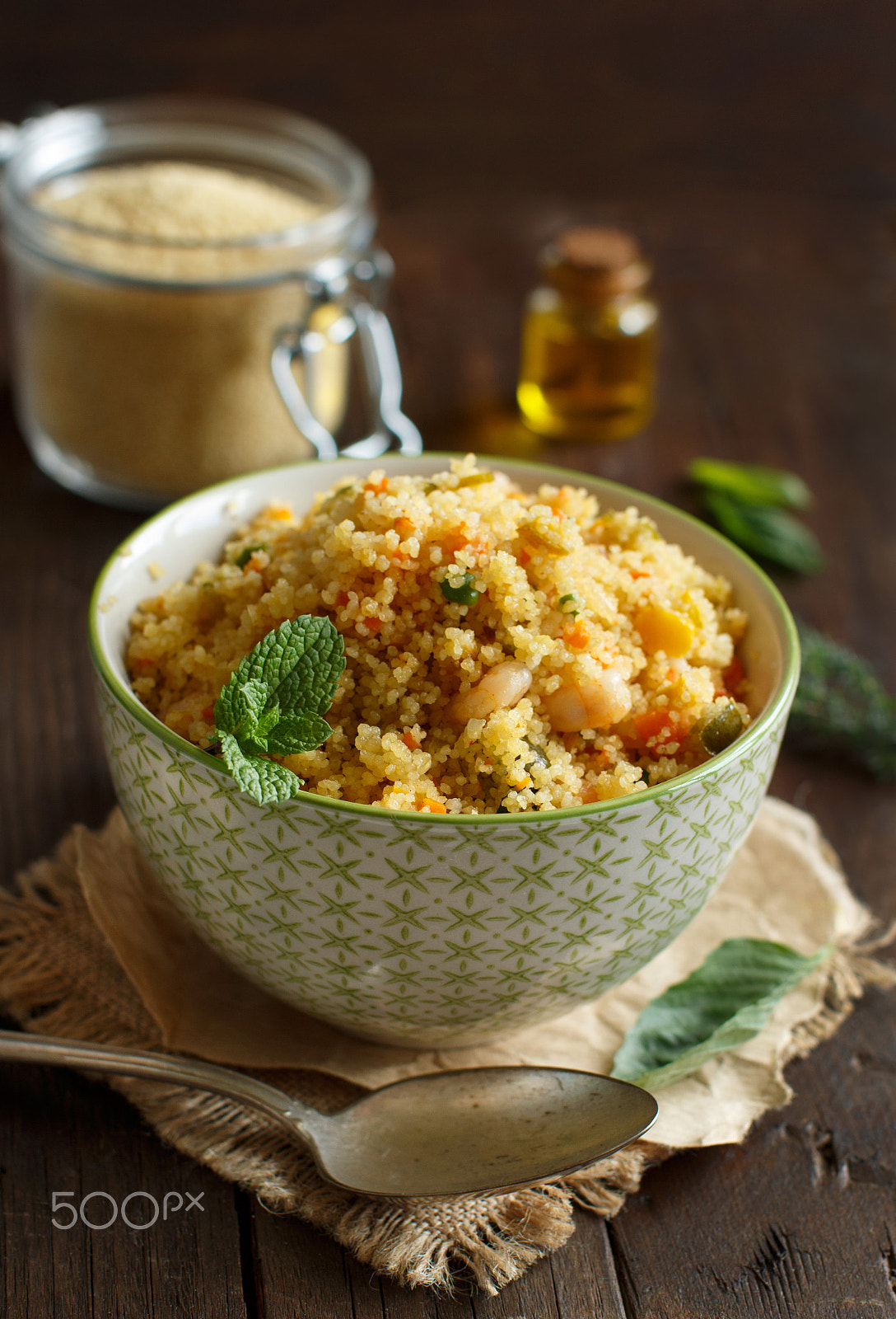 Canon EOS 650D (EOS Rebel T4i / EOS Kiss X6i) + Canon EF 50mm F1.2L USM sample photo. Couscous with shrimps and vegetables photography
