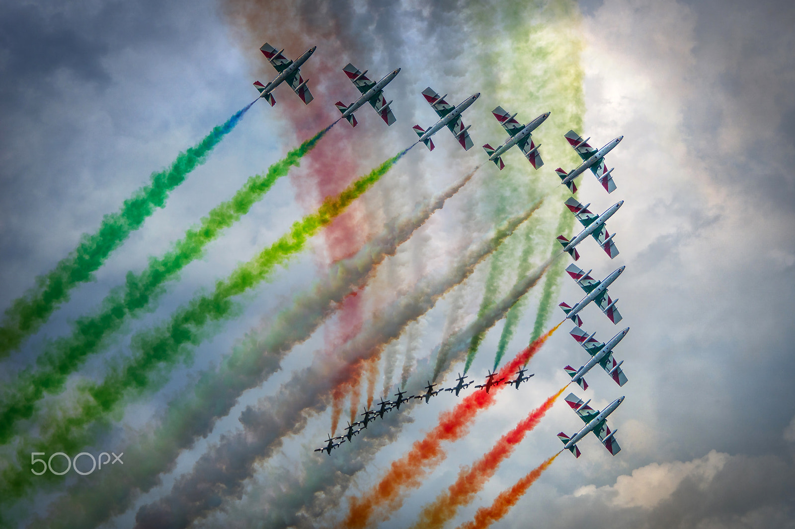 Sony 70-400mm F4-5.6 G SSM II sample photo. Frecce tricolori photography