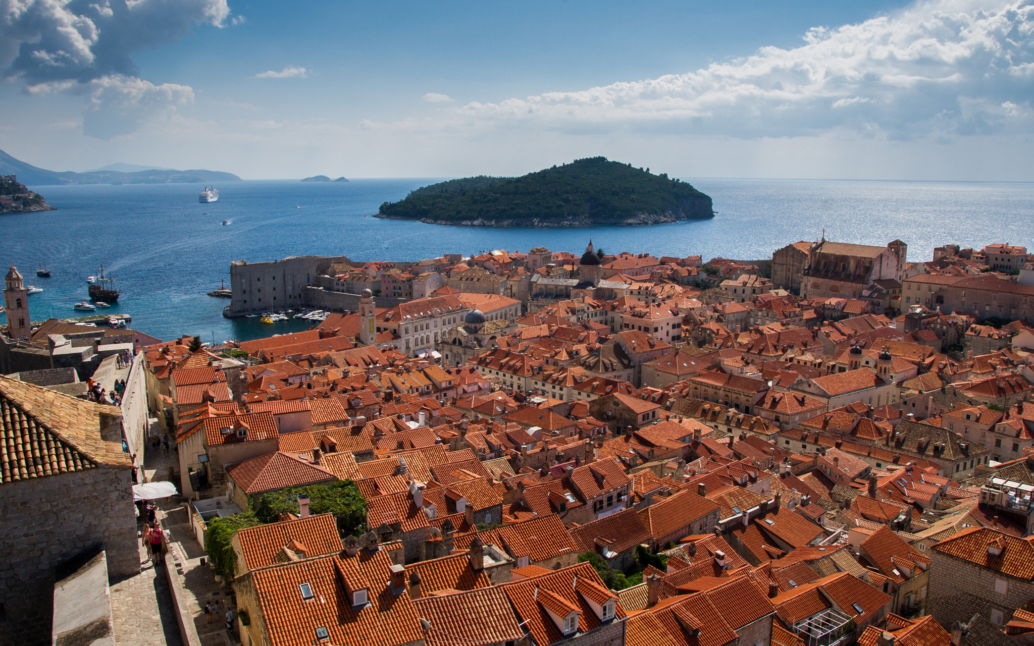Sony Alpha DSLR-A450 sample photo. Dubrovnik roof photography