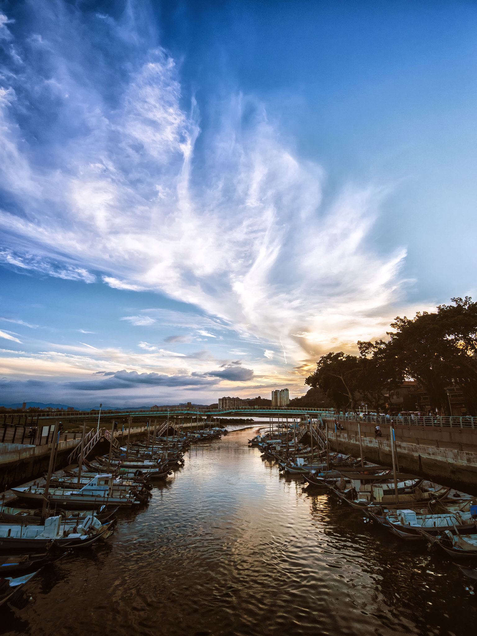 Olympus OM-D E-M10 II + OLYMPUS M.9-18mm F4.0-5.6 sample photo. 關渡防潮堤日落 photography