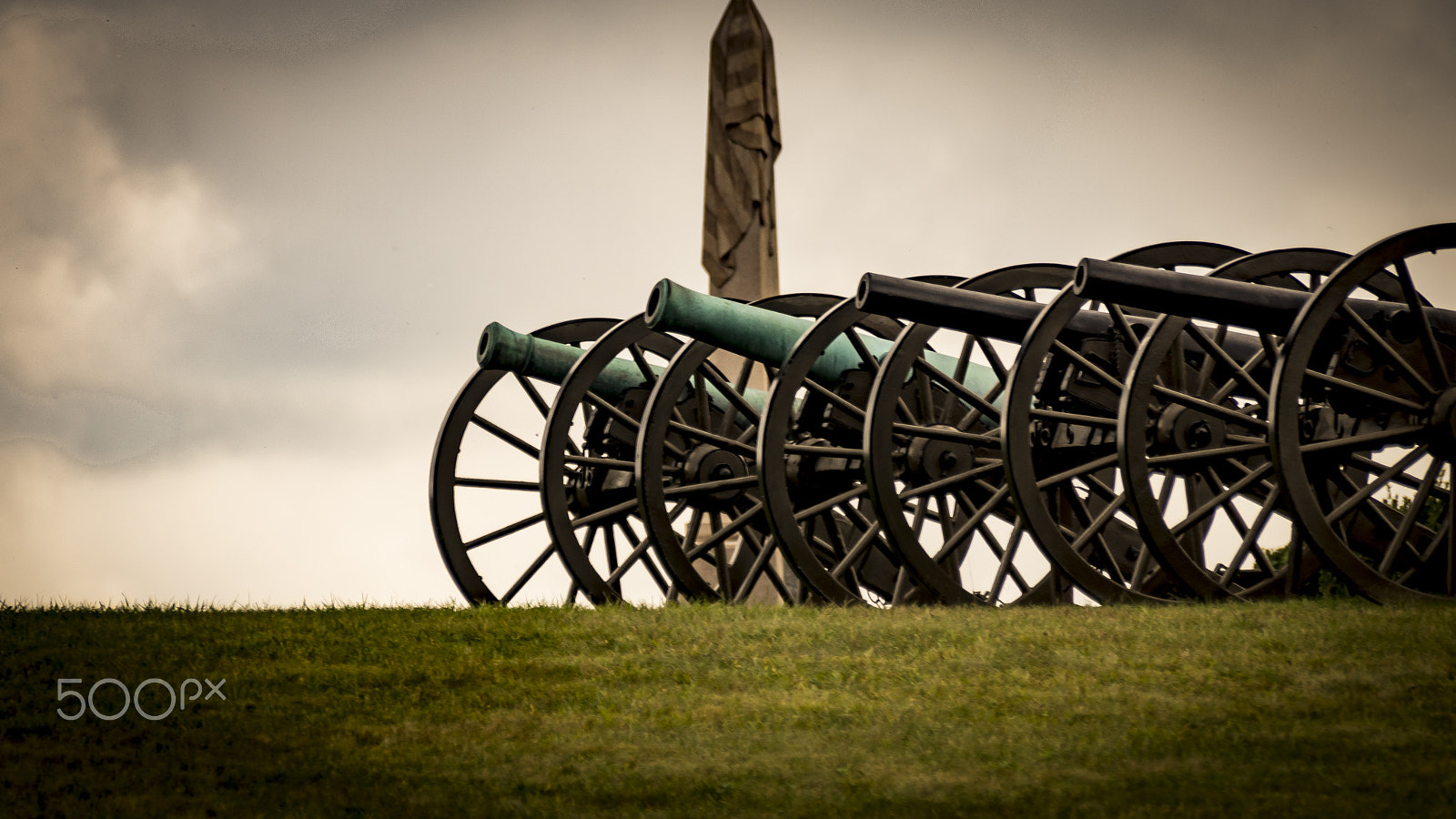 Sony SLT-A65 (SLT-A65V) sample photo. Cannons at antietam national battlefield photography