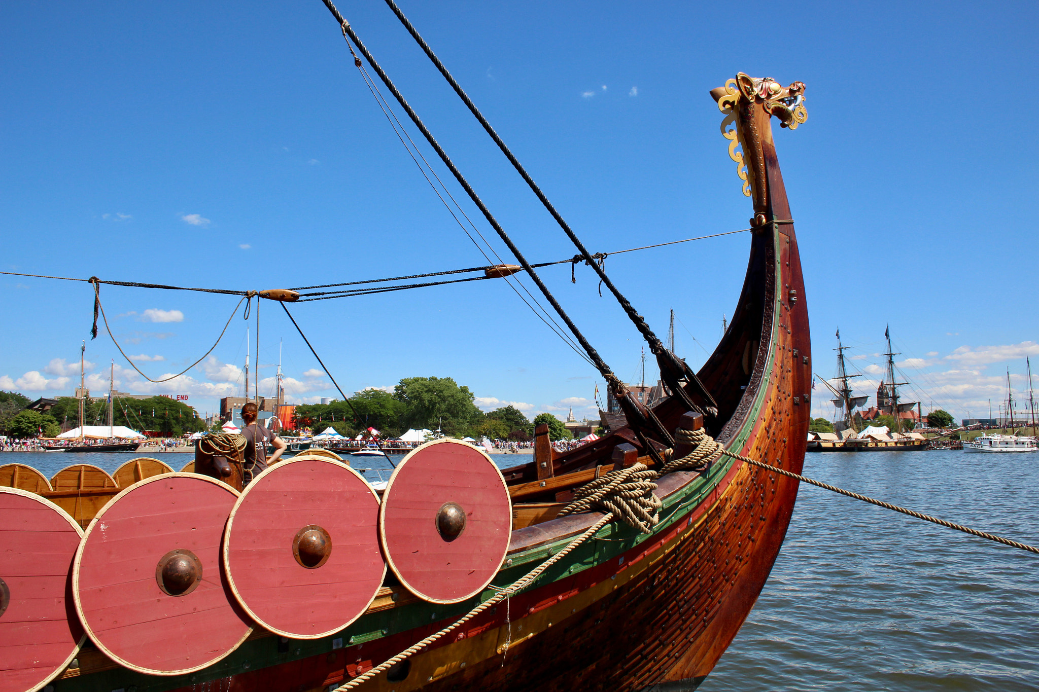 Canon EF-S 18-55mm F3.5-5.6 II sample photo. The draken during tall ships celebration in bay city, mi photography