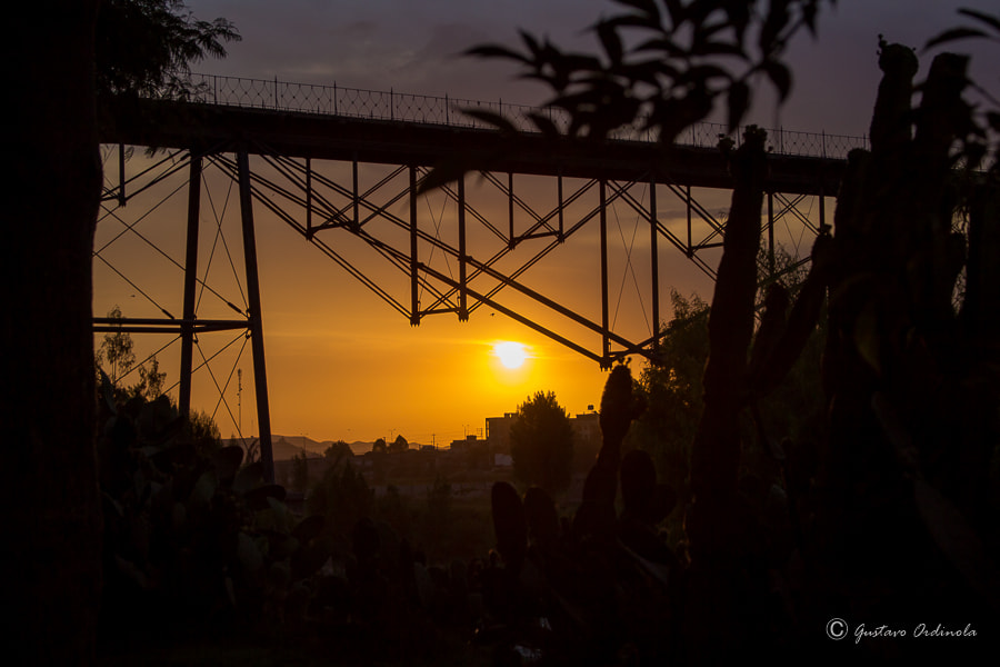 Canon EF 28-135mm F3.5-5.6 IS USM sample photo. Puente de fierro photography