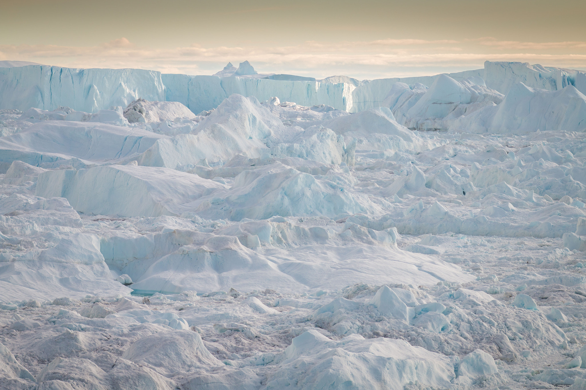 Canon EOS 70D + Canon EF 100mm F2.8 Macro USM sample photo. Icefjord after sunset photography