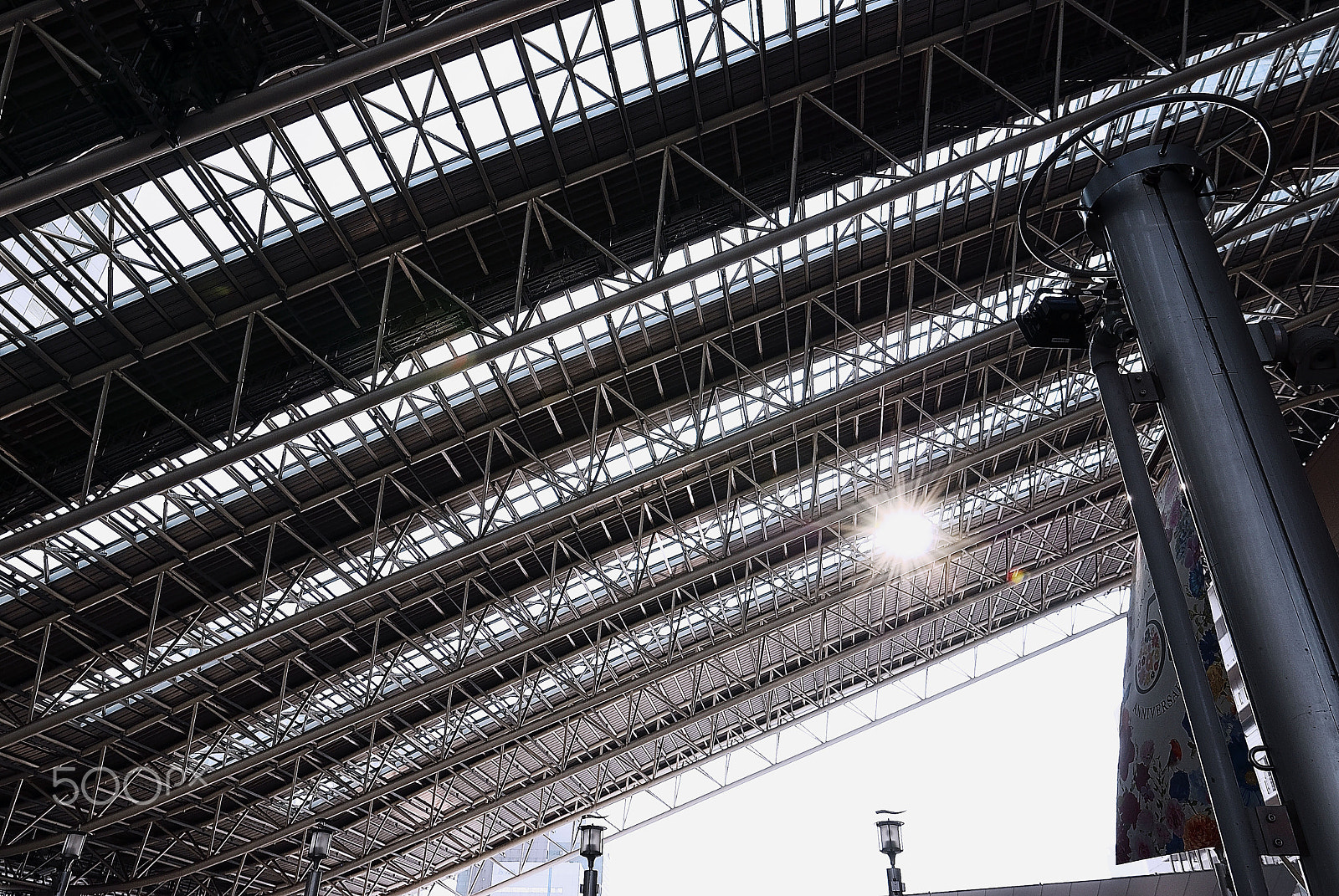 Nikon D200 sample photo. Square of jr osaka station, space-time~時空の広場～ photography