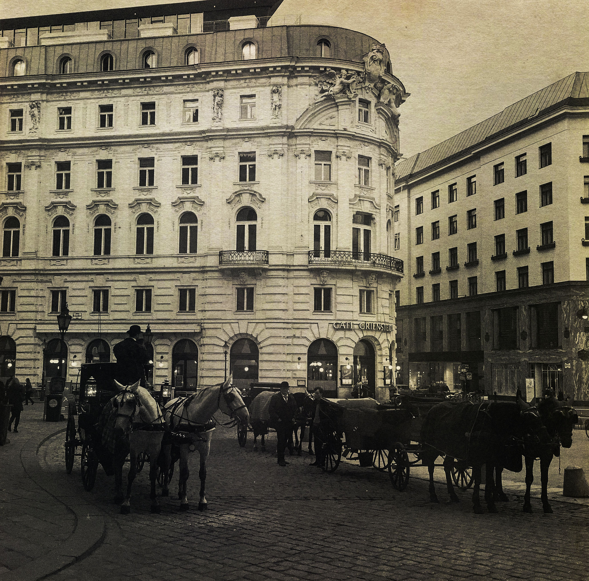 Hipstamatic 313 sample photo. Waiting for passengers in vienna photography
