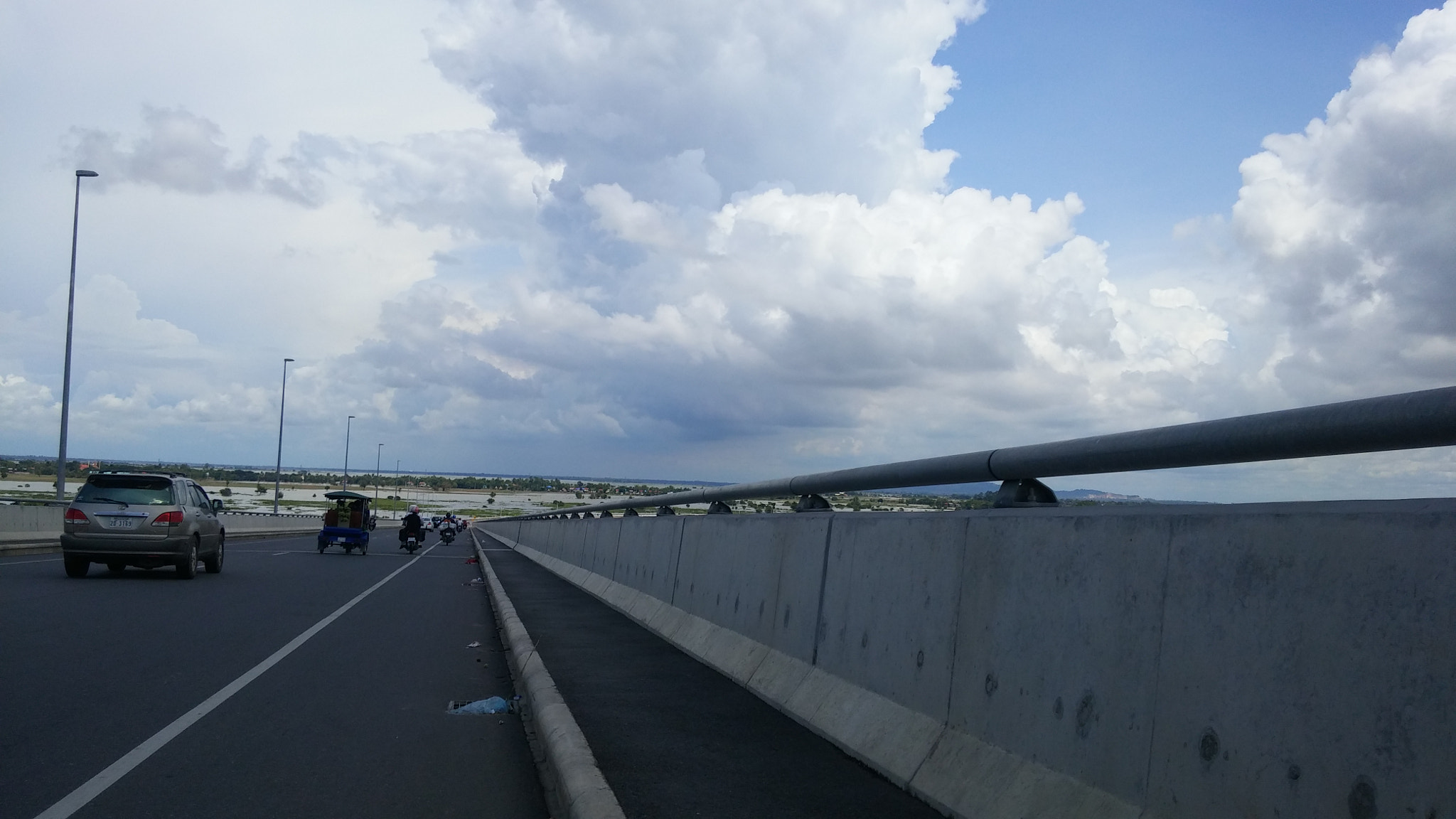 LG G Pro2 sample photo. Tsubasa bridge crossing from kandal to prey veng photography