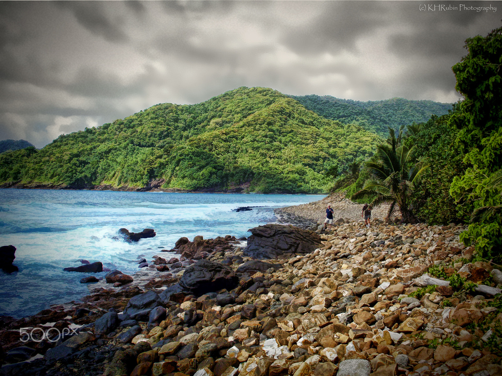 Olympus FE46,X41,X42 sample photo. Rocky samoan coastline photography