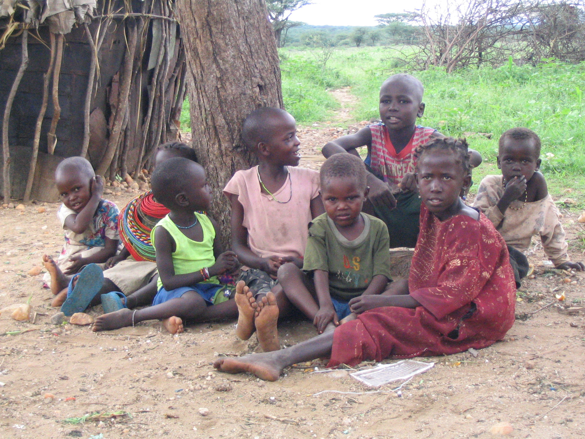 Canon POWERSHOT A70 sample photo. Samburu village children photography