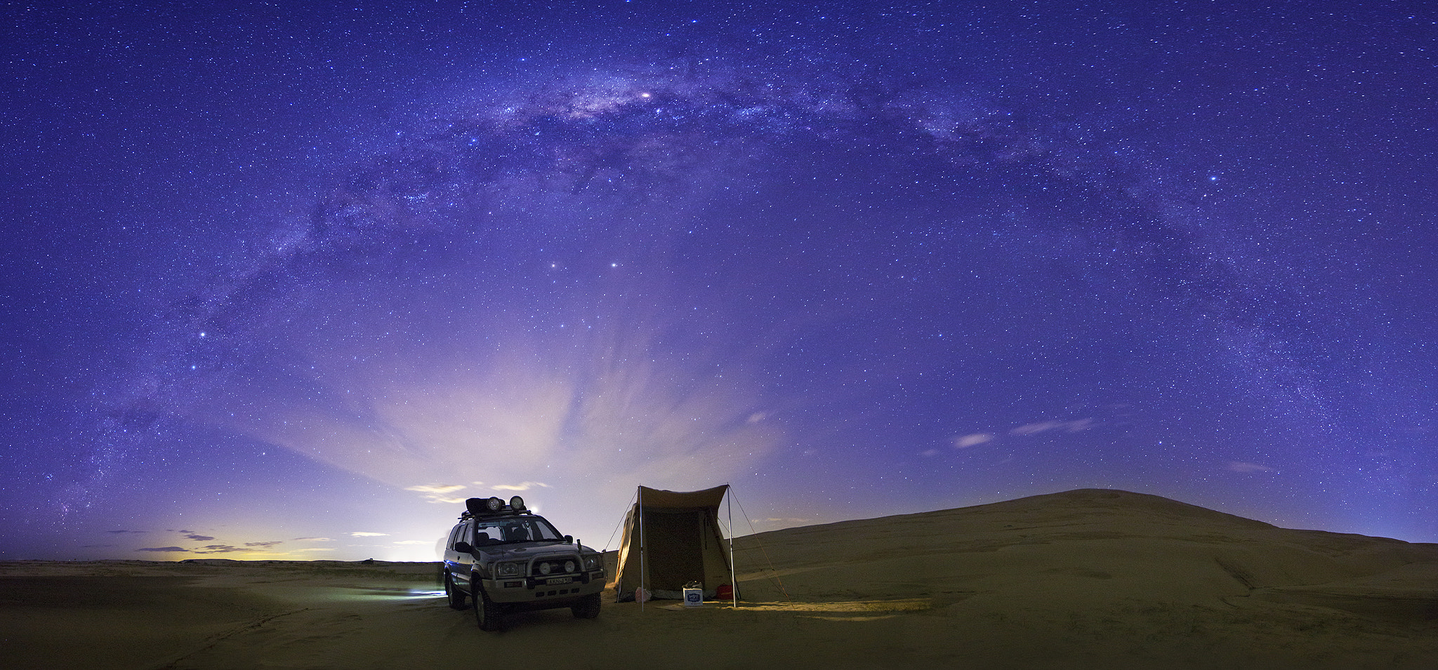 Tokina AT-X Pro 12-24mm F4 (IF) DX sample photo. Lonely camping under milky way photography