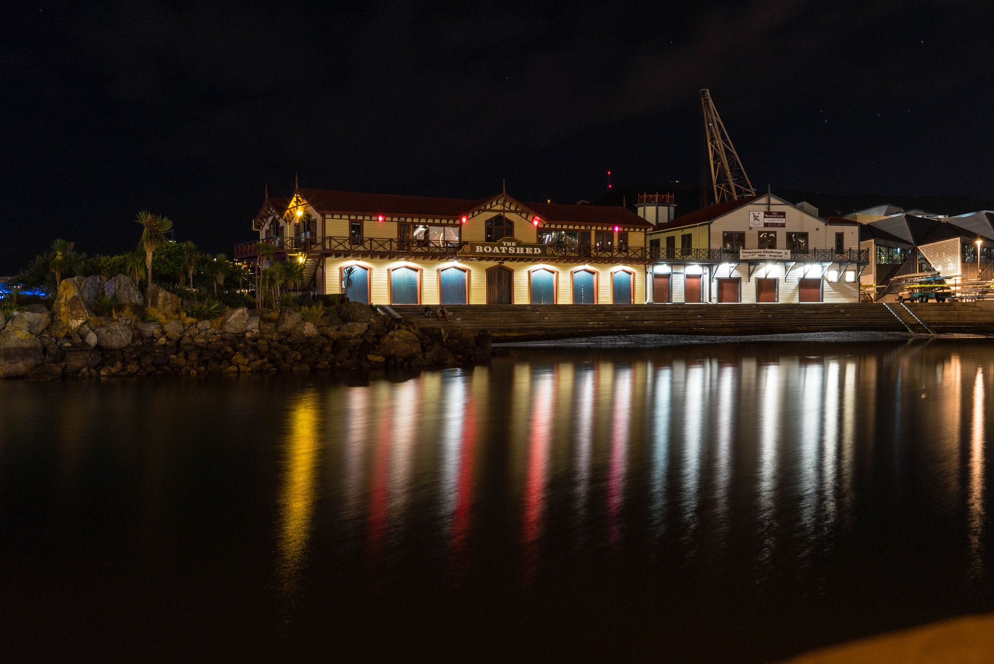 Sony a7S sample photo. Lambton quay at night photography