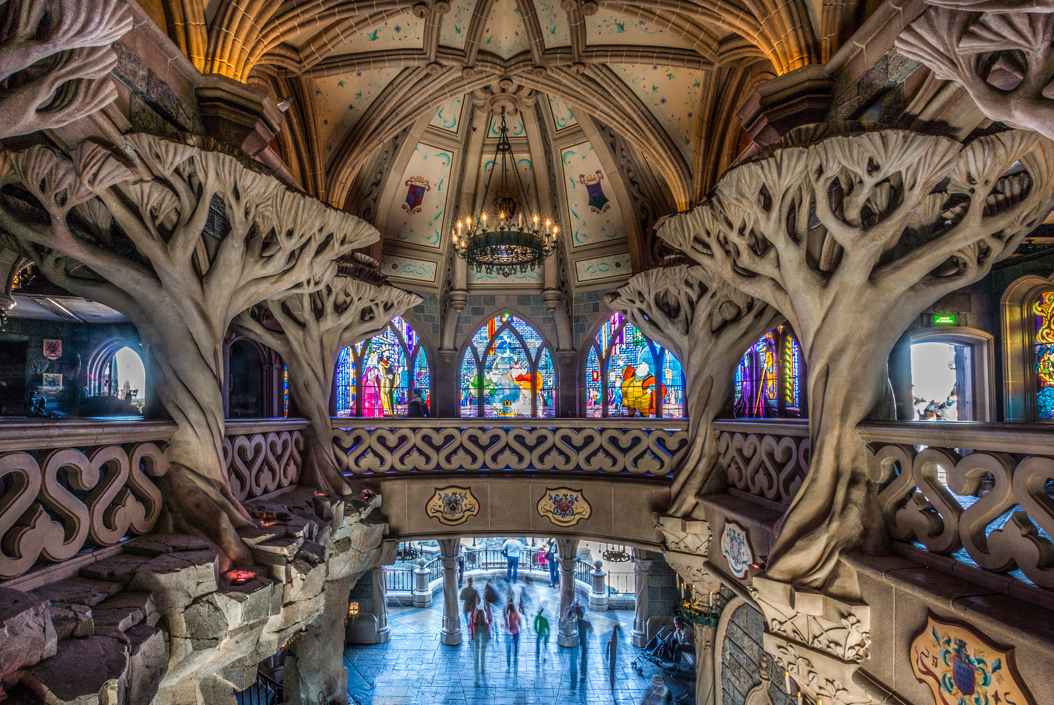 Sony SLT-A77 + Sigma 10-20mm F3.5 EX DC HSM sample photo. Inside euro disney castle photography