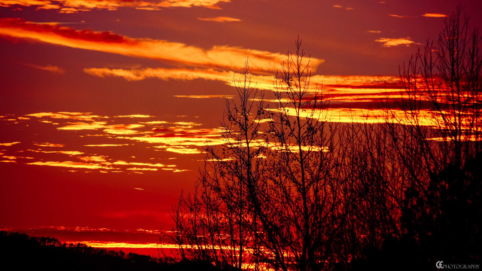 Canon EOS 650D (EOS Rebel T4i / EOS Kiss X6i) sample photo. Fall sky blaze photography