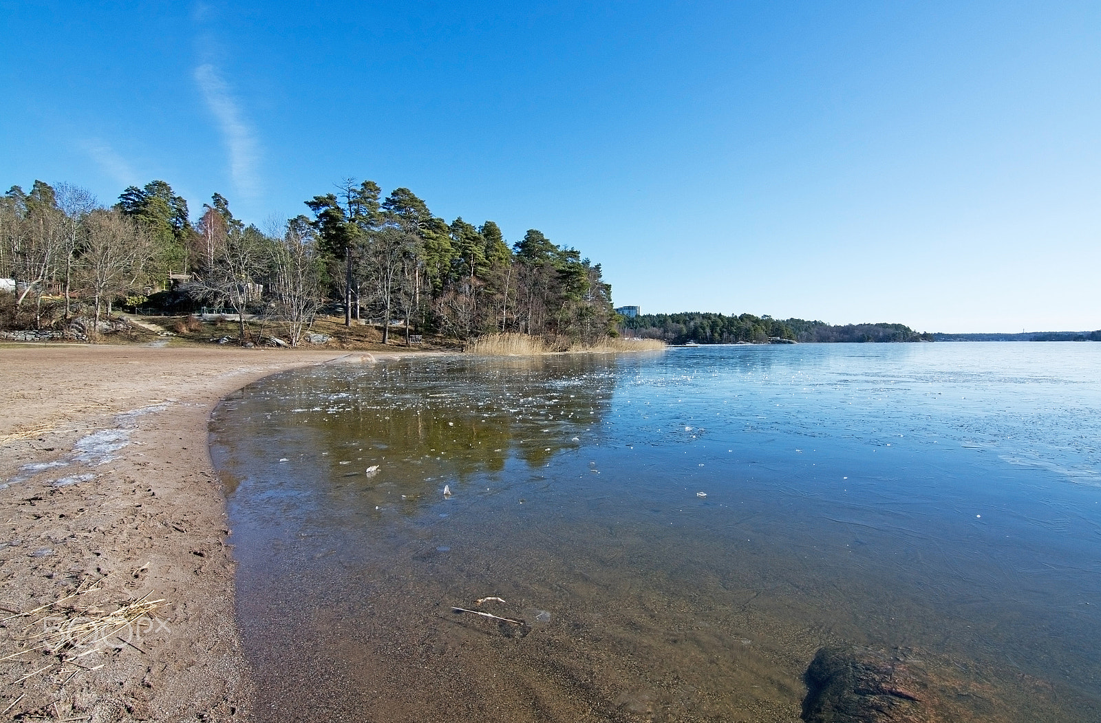 Nikon D7100 sample photo. Ice on the lake photography