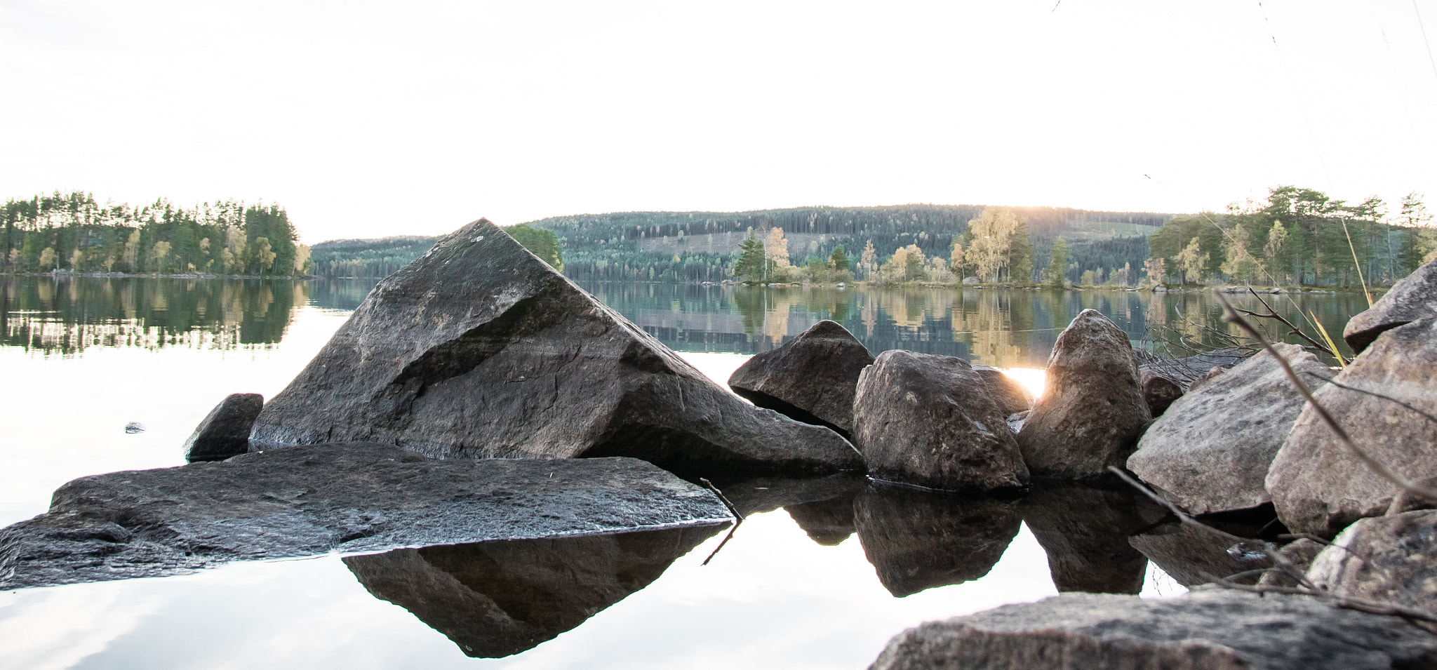 Canon EOS M3 sample photo. Sunset at the lake ransjön photography