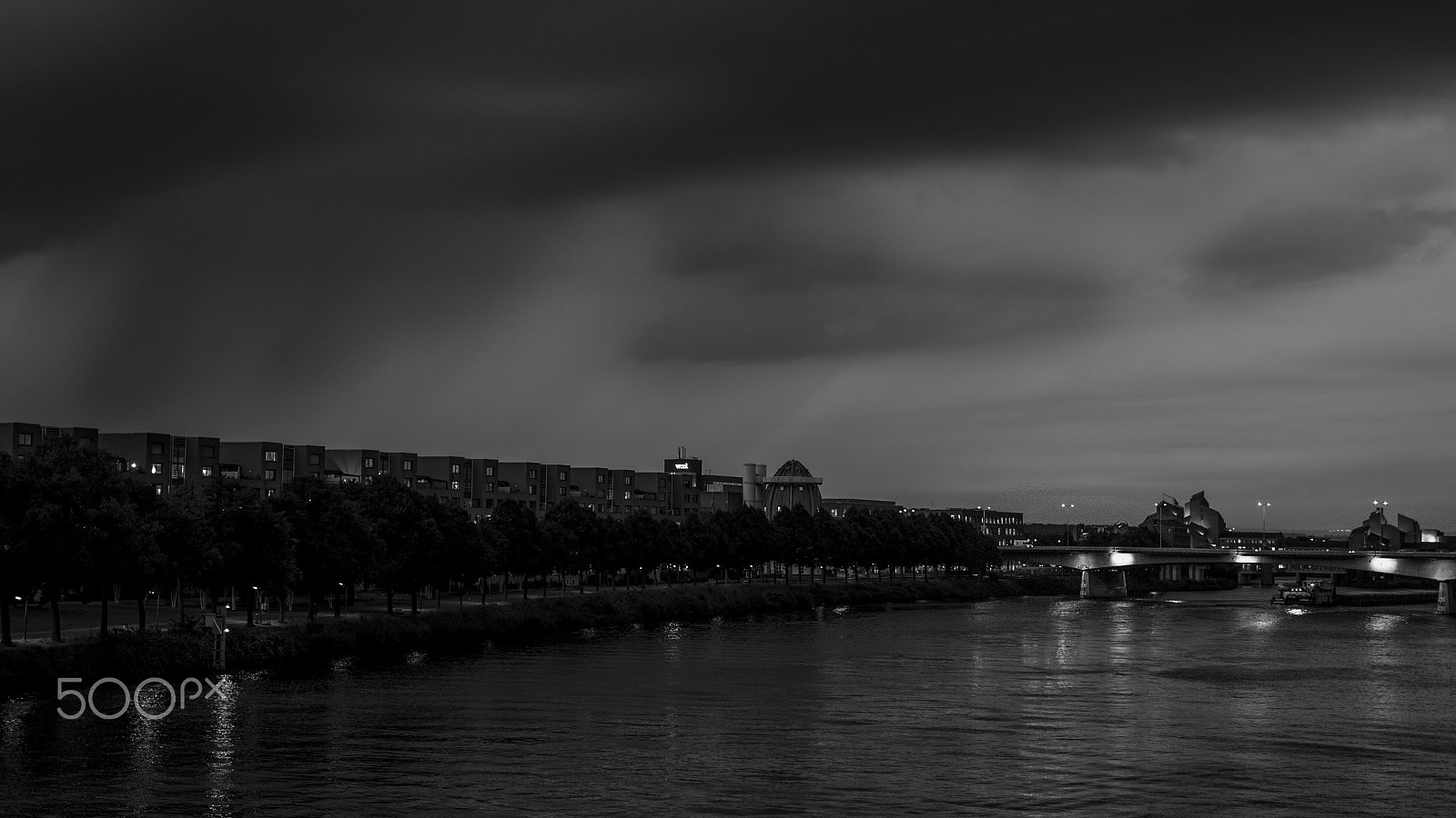 Nikon Df sample photo. Clouds over maastricht photography