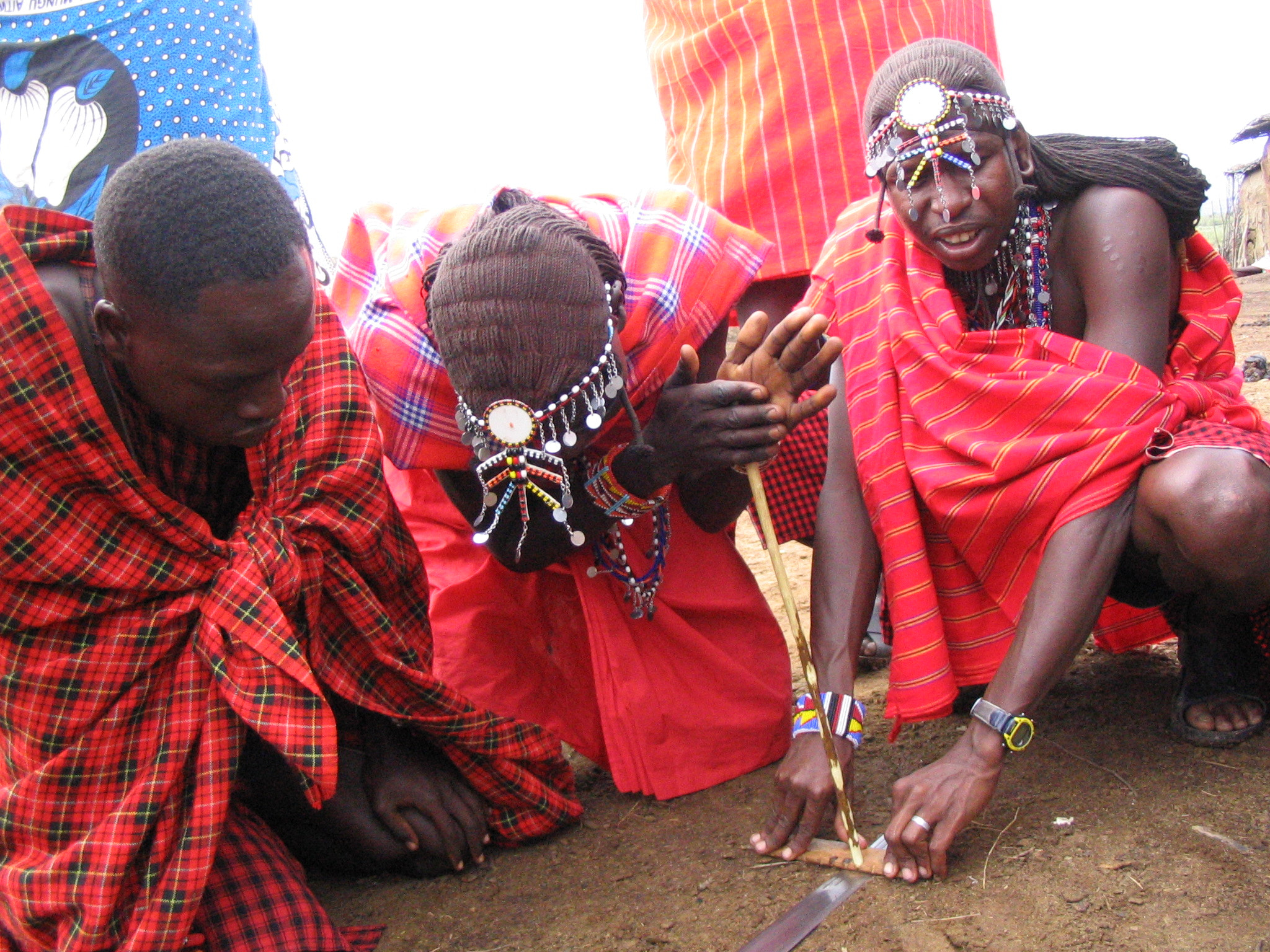 Canon POWERSHOT A70 sample photo. Maasai fire making photography