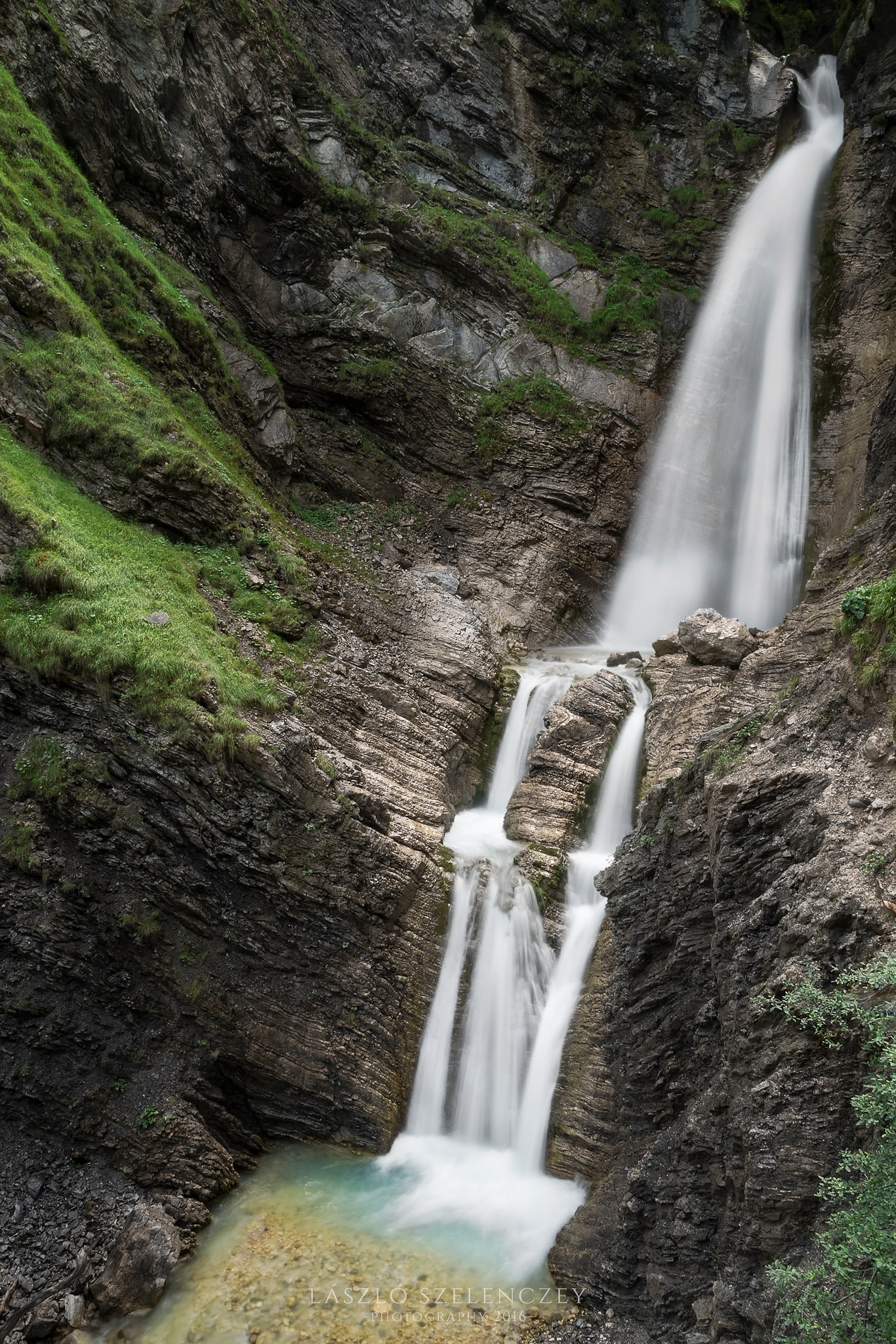 Sigma 17-50mm F2.8 EX DC HSM sample photo. Martuljek waterfall photography