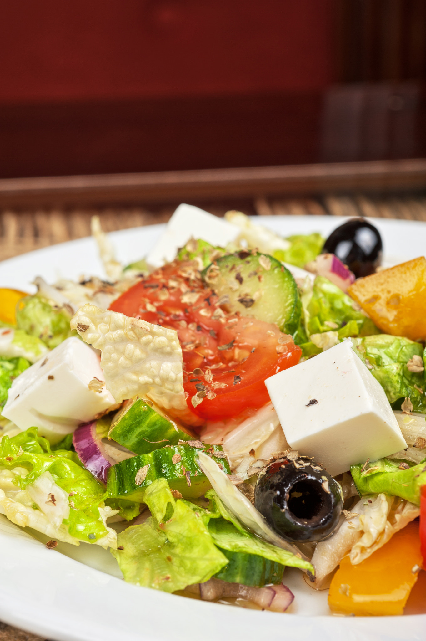 Nikon D700 + Nikon AF Micro-Nikkor 60mm F2.8D sample photo. Greek salad photography