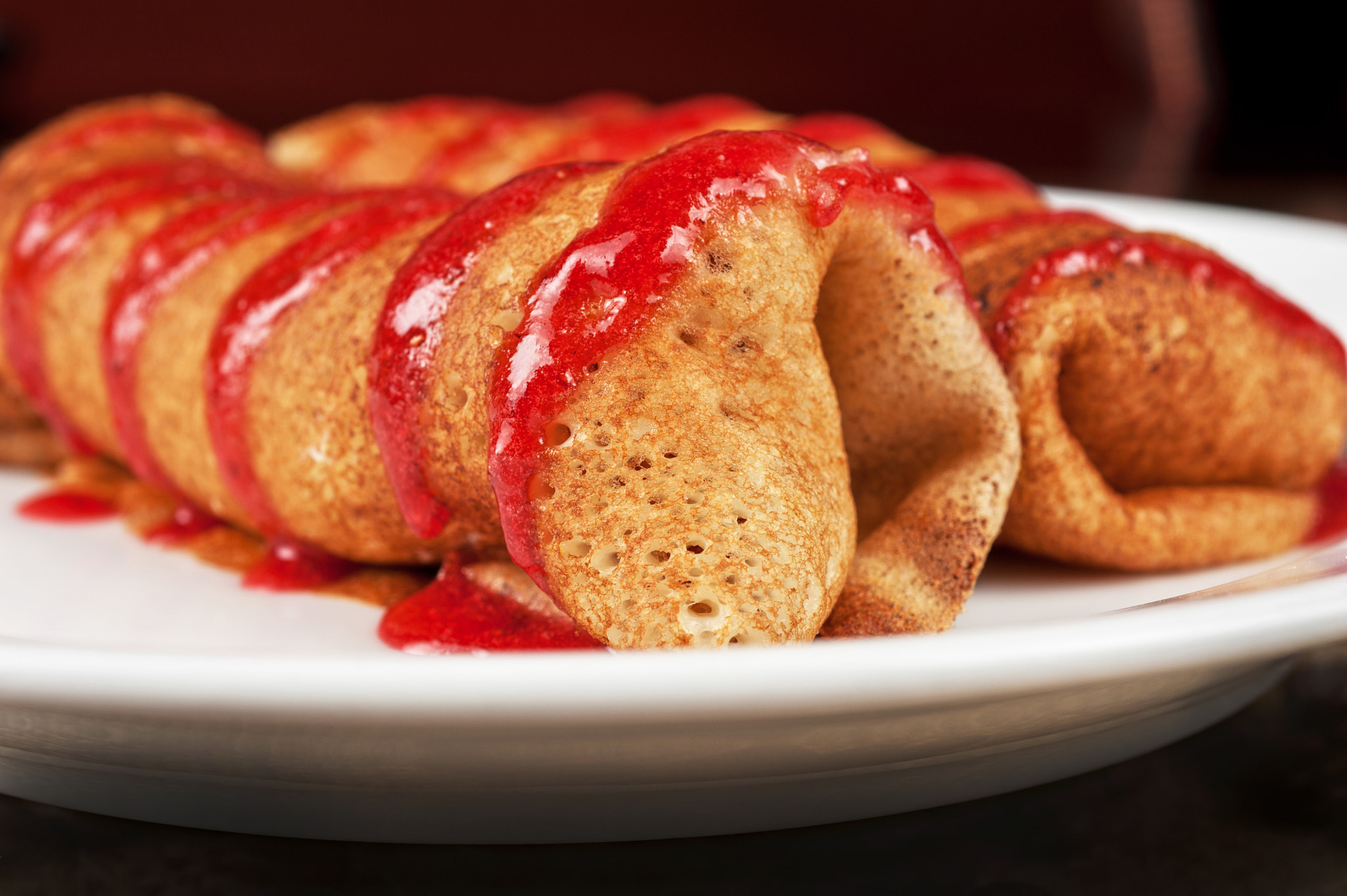 Nikon D700 + Nikon AF Micro-Nikkor 60mm F2.8D sample photo. Pancakes with cottage cheese photography