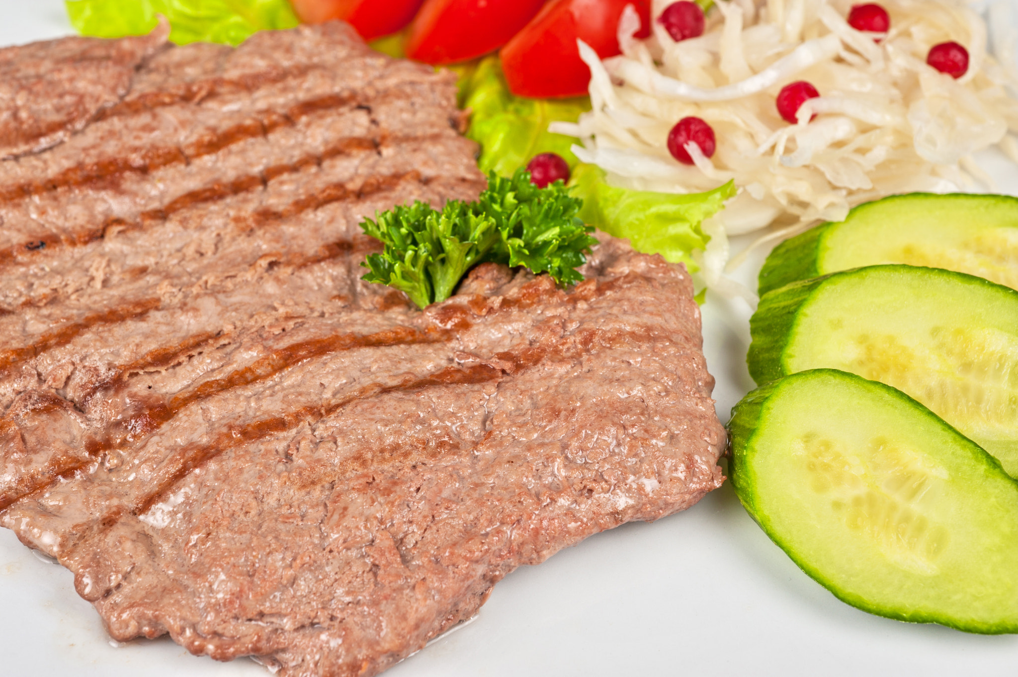 Nikon D700 + Nikon AF Micro-Nikkor 60mm F2.8D sample photo. Meat chop photography