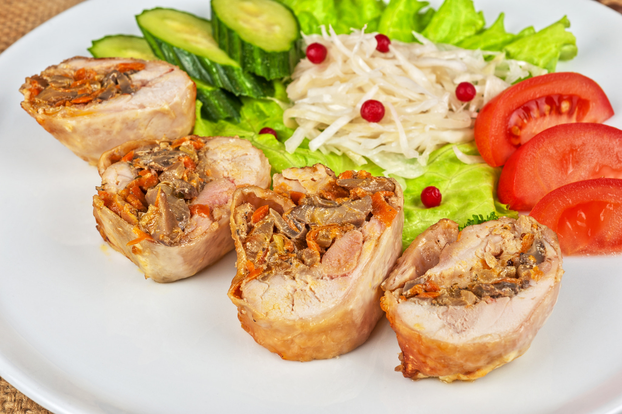 Nikon D700 + Nikon AF Micro-Nikkor 60mm F2.8D sample photo. Chicken rolls photography